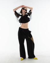 Load image into Gallery viewer, Ribbon Cut Out Crop Top