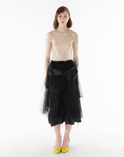 Load image into Gallery viewer, Draped Midi Floral Skirt