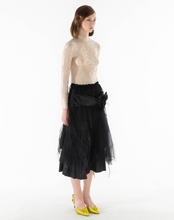 Load image into Gallery viewer, Draped Midi Floral Skirt