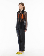 Load image into Gallery viewer, Sheer Cut Out Shirt