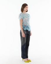 Load image into Gallery viewer, Sheer Smocking Top