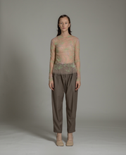 Load image into Gallery viewer, Multi-color embroidered fitted top