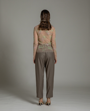 Load image into Gallery viewer, Multi-color embroidered fitted top
