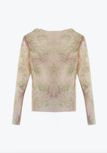Load image into Gallery viewer, Multi-color embroidered fitted top