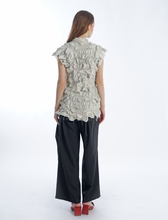 Load image into Gallery viewer, Statement Abstract Ruched Top
