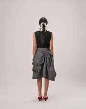 Load image into Gallery viewer, Draped Pleats Ruched Skirt
