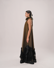 Load image into Gallery viewer, Sheer Ruffle Maxi Dress