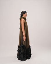 Load image into Gallery viewer, Sheer Ruffle Maxi Dress