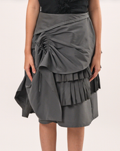 Load image into Gallery viewer, Draped Pleats Ruched Skirt