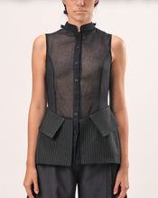 Load image into Gallery viewer, Deconstructed Waist Collar Shirt