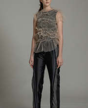 Load image into Gallery viewer, Sheer ruched top