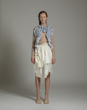 Load image into Gallery viewer, Abstract ruched cape