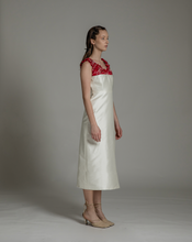 Load image into Gallery viewer, Festive Ruched neckline dress
