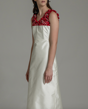 Load image into Gallery viewer, Festive Ruched neckline dress