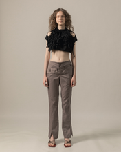 Load image into Gallery viewer, Cut Out Ruched Crop Top