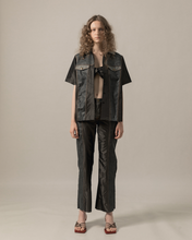 Load image into Gallery viewer, Two Tone Denim Shirt