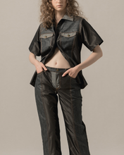 Load image into Gallery viewer, Two Tone Denim Shirt