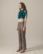 Load image into Gallery viewer, Cut Out Ruched Crop Top