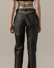 Load image into Gallery viewer, Deconstructed Two Tone Denim