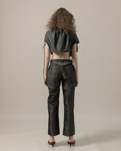 Load image into Gallery viewer, Statement Cut Out Ruched Crop Top