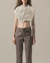 Load image into Gallery viewer, Cut Out Ruched Crop Top