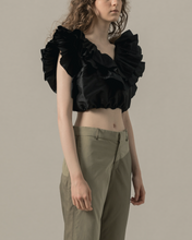 Load image into Gallery viewer, Crop Top with Ruffles