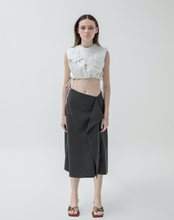 Load image into Gallery viewer, Cropped White Embroidered Top