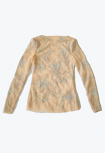 Load image into Gallery viewer, Multi-color embroidered fitted top