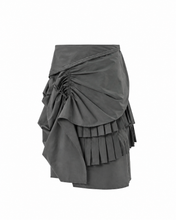 Load image into Gallery viewer, Draped Pleats Ruched Skirt
