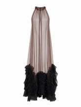Load image into Gallery viewer, Sheer Ruffle Maxi Dress
