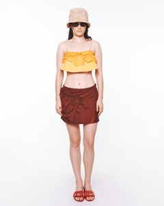Crop Stardust Tube Yellow