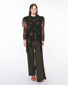 Draped Ruffle Top