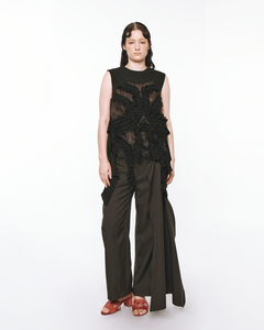 Draped Ruffle Top