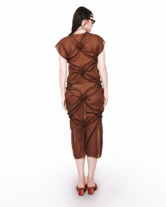Quatrefoil Fitted Midi Dress