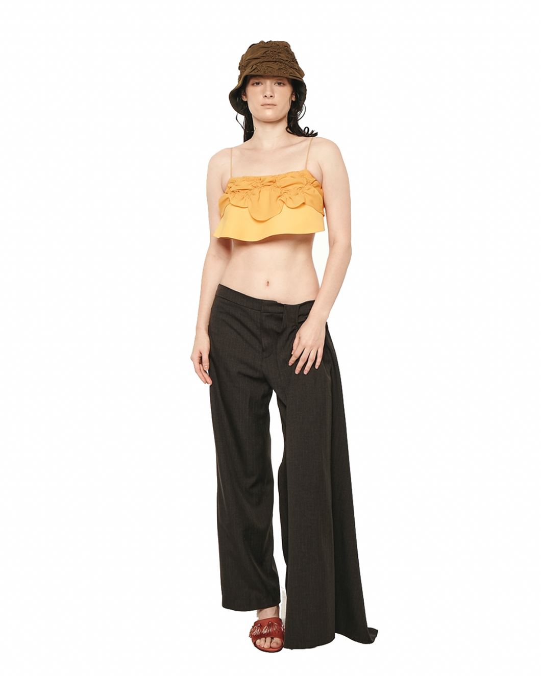 Draped Flare Pants