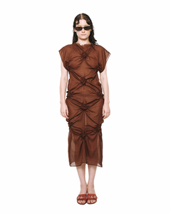 Quatrefoil Fitted Midi Dress
