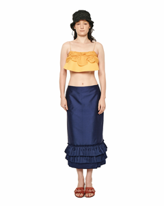 Ruffle Midi Skirt