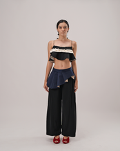 Load image into Gallery viewer, Two Tone Ruffle Belt Skirt
