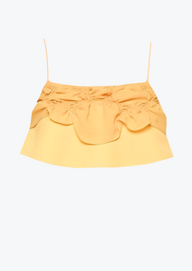 Crop Stardust Tube Yellow