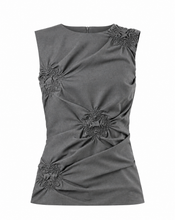 Load image into Gallery viewer, Quatrefoil Draped Tank
