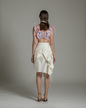 Load image into Gallery viewer, Drawstring embroidered bandeau
