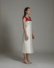 Load image into Gallery viewer, Festive Ruched neckline dress
