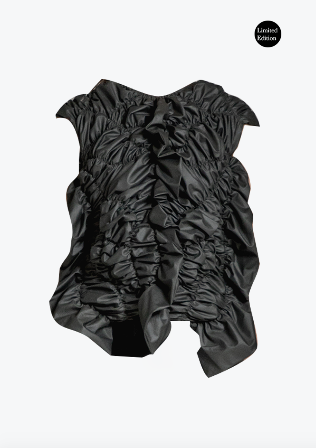 Abstract ruched top