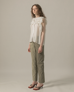 Top with Ruching Shoulder