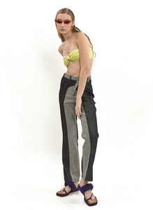 Deconstructed Flare Jeans