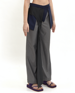 Trouser with Exposed Pocket