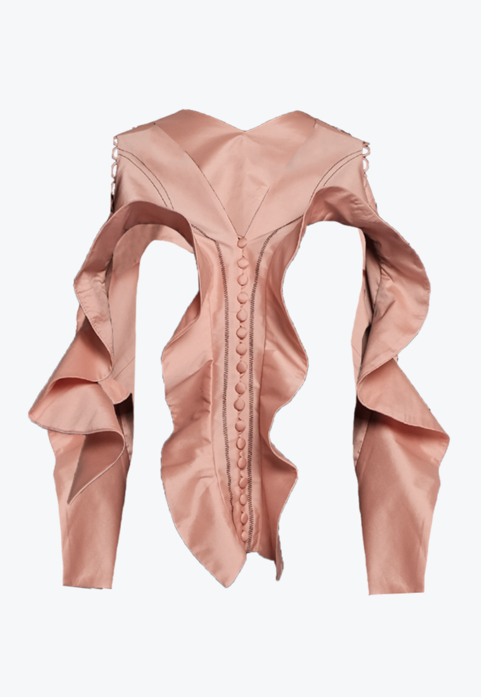 Outer with Ruffle Details